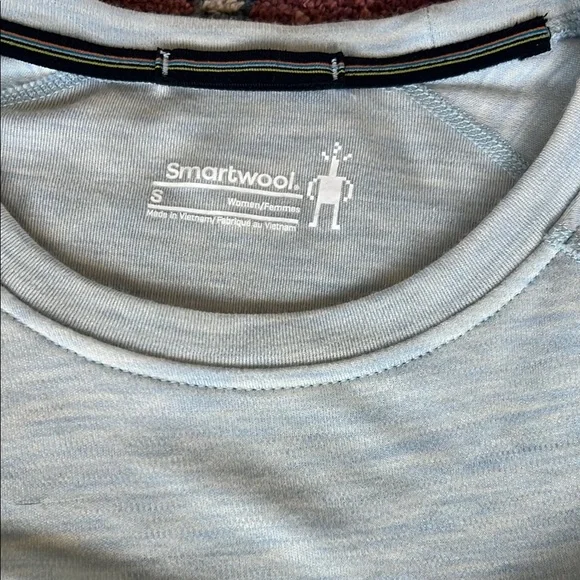 Smartwool Women's Classic Thermal Merino Base Layer Crew Winter Sky Heather - Picture 3 of 13